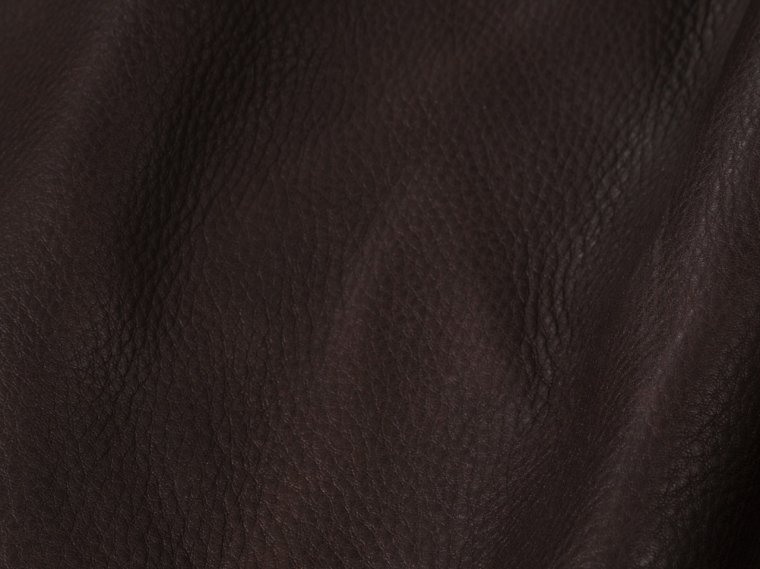 Deep Mahogany Brown Leather Large Hide Incredibly Soft Yet Similarly ...