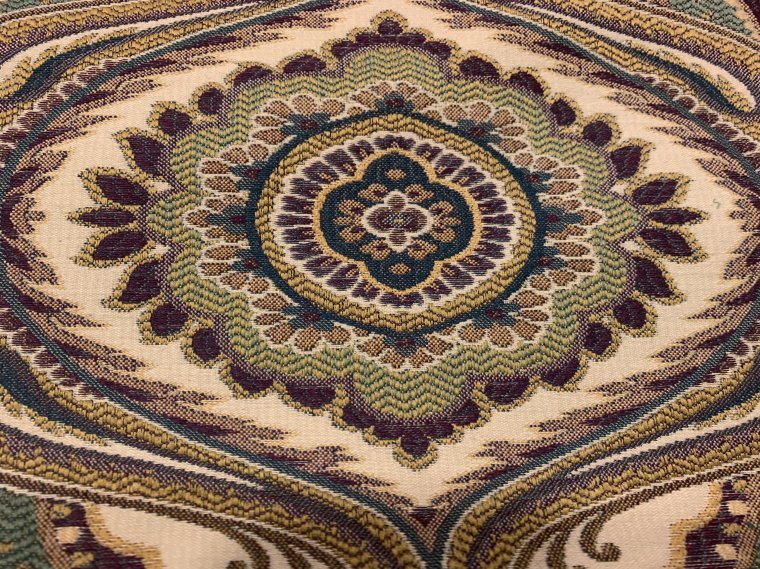 Woven Paisley Tapestry Fabric for Upholstery, Drapery, Bedding