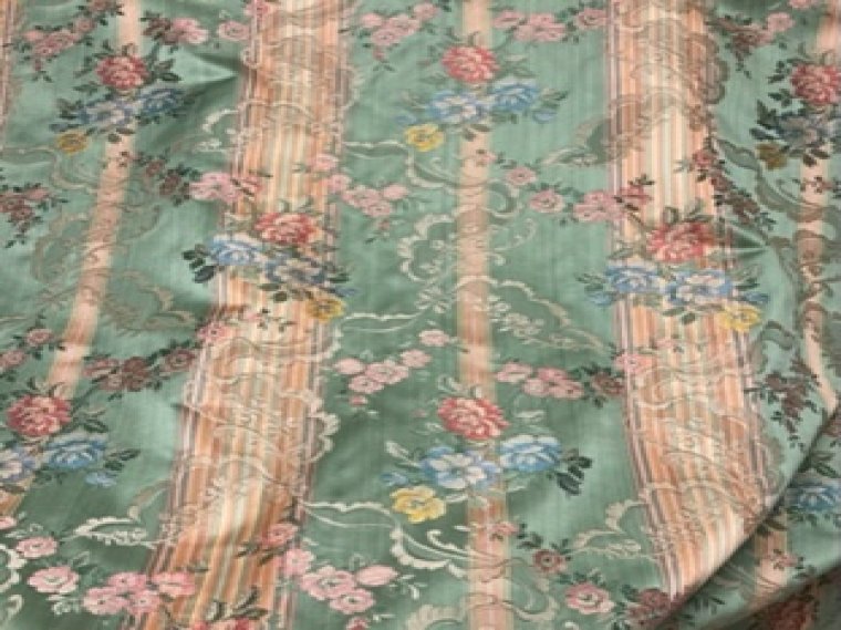 Exclusive Stunning Embroidered floral Damask Fabric Drapes, Upholstery