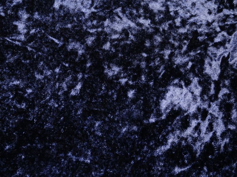 Velvet Crushed Navy Blue Upholstery Fabric by The Yard