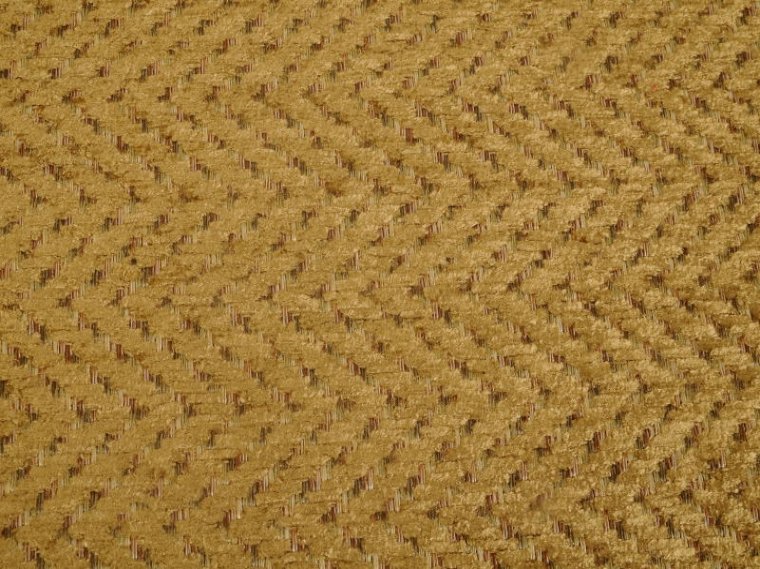 RAlph Lauren Gold Herringbone Plush Chenille, Hard Wearing, Woven in Italy